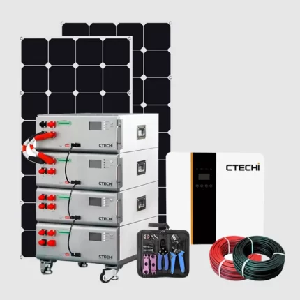 CTECHi 48V LiFePO4 Lithium-ion Energy Storage Solar System - Complete Solar Solution